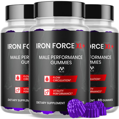 (3 Pack) Iron Force XL+ Gummys Advanced Max Male Support IronForceXL 180 Gummies