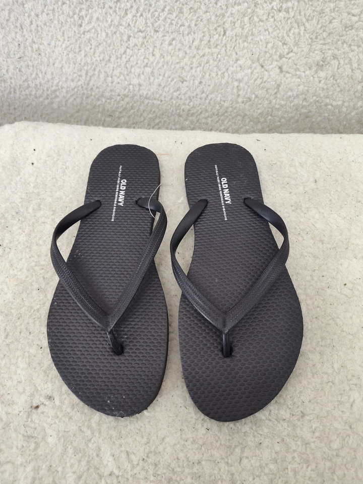 Sandalias chanclas antiguas azul marino para hombre 6 negras clásicas informales verano playa piscina zapatos Foto 3 de 4