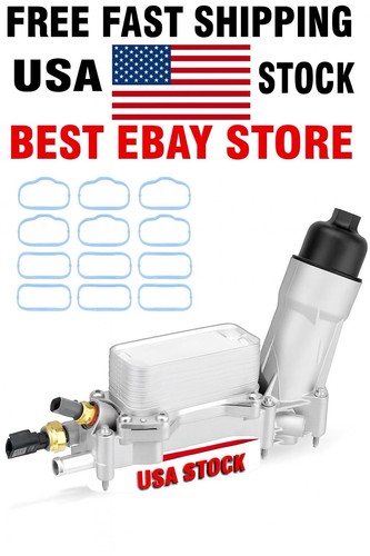 Engine Oil Cooler Filter Housing Assembly For Dodge Jeep Chrysler 2011-2022 3.6L - Picture 1 of 11