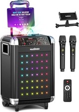 Masingo Karaoke Machine For Adults And Kids With 2 Bluetooth Wireless
