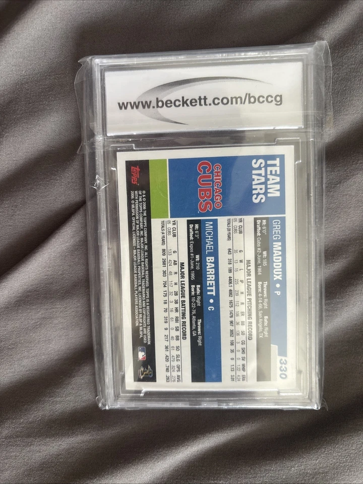 2006 Topps - Team Stars Greg Maddux, Michael Barrett #330 rallado 9 Foto 2 de 2