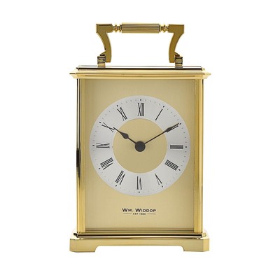 Widdop Gold Vergoldet Kutschenuhr Luxus Wohnaccessoire Wohnzimmer Dekoration