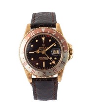 Rolex GMT-Master 1675/8 Vintage Watch Bronze Dial Yellow Gold 1973