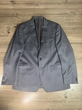 Calvin Klein Men  s Gray Extra Slim Fit Two Button Sports Coat Blazer