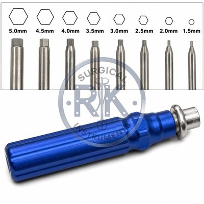 Orthopedic Bone Screwdriver Set With Quick Coupling Handle CE