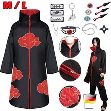 Akatsuki Naruto Kostüm Mantel Uchiha Itachi Ring Anime Ninja Cosplay Accessor DE