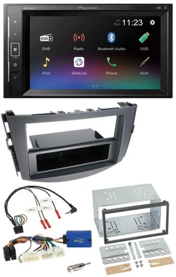 Pioneer DAB Lenkrad 2DIN Bluetooth USB Autoradio für Toyota RAV 4 ab 2011 28 Pin - Bild 1 von 4