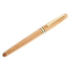 Polished Refillable Bamboo Fountain Pen Writing Equipment