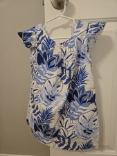 Girls Size 3T Janie and Jack Blue and white dress