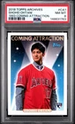 2018 Topps Archives #CA-1 1993 Coming Attraction Shohei Ohtani (RC) PSA 8