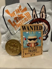 Pop Mart: The Monsters x One Piece Blind Box, Confirmed Franky in SEALED bag 