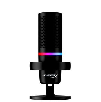HyperX DuoCast Condenser Microphone Customizable RGB Light 4P5E2AA hardly used 