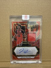 RARE Red Prism Julian Phillips 2023-24 Panini Select RPA Auto Patch RC RJ-PHIL