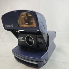 Polaroid One Step Auto Focus SE Instant 600 Film Camera Navy Blue Tested