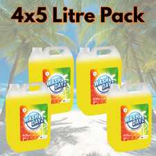 WashDayz Caribbean Sunshine Liquid Laundry Detergent (4×5L | 200+ Washes) 7.20 per litre