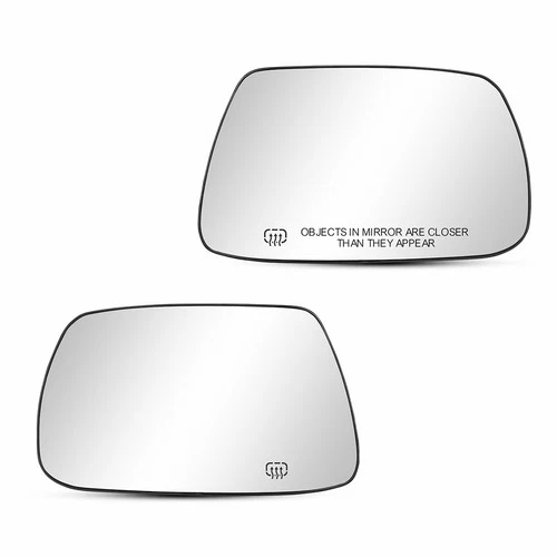 Mirror Glass For Grand Jeep CherokEJ05-10 RightLeft Heated Convex Backing Plate