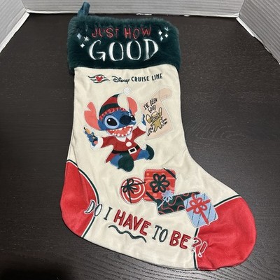 Disney Cruise Line Christmas Stitch Stocking