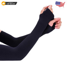 Ice Silk Sun Sleeves UV Protection Arm Covers SPF50 Cycling Sport Cooling Sleeve