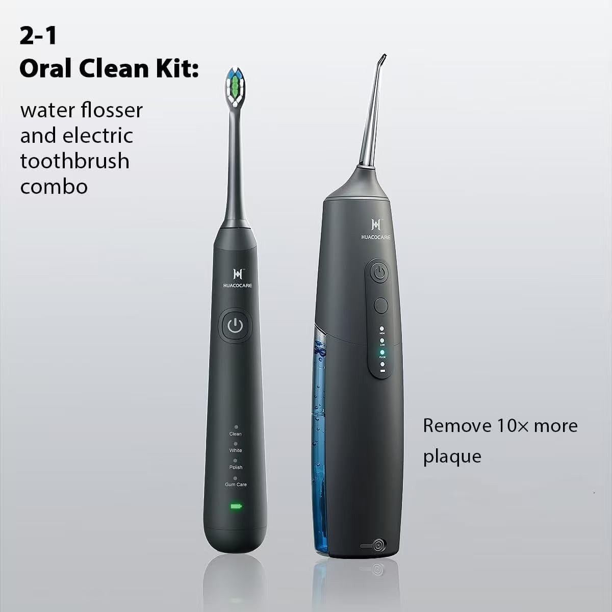 Oral Care Kit: Water Flosser & Electric Toothbrush Combo