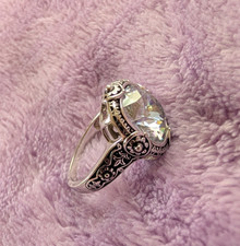 :  Women's FD 925 Sterling Silver Quartz Ring Size 9.25