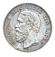 Reichsmark 5 Mark 1901 G Baden