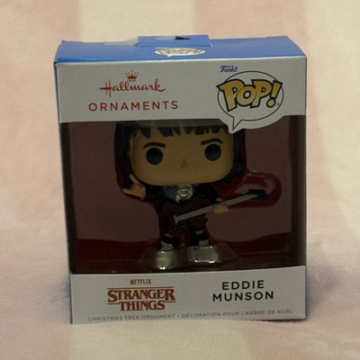Hallmark Funko Pop! Stranger Things Eddie Munson Christmas Ornament 2024