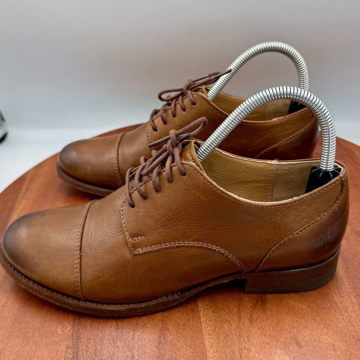 Frye 9 Brown Leather Lace Up Casual Business Occasion Dress Oxford Shoes Amazon.com | Frye Men main image 3