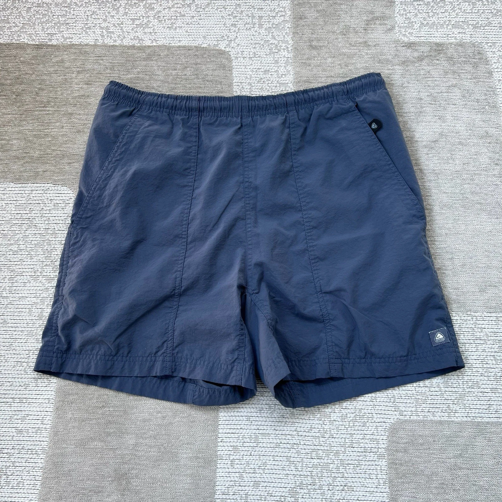 Nike ACG Shorts Mens M Hiking Swimming Beach Hybrid Vintage 90s Blue Y2K