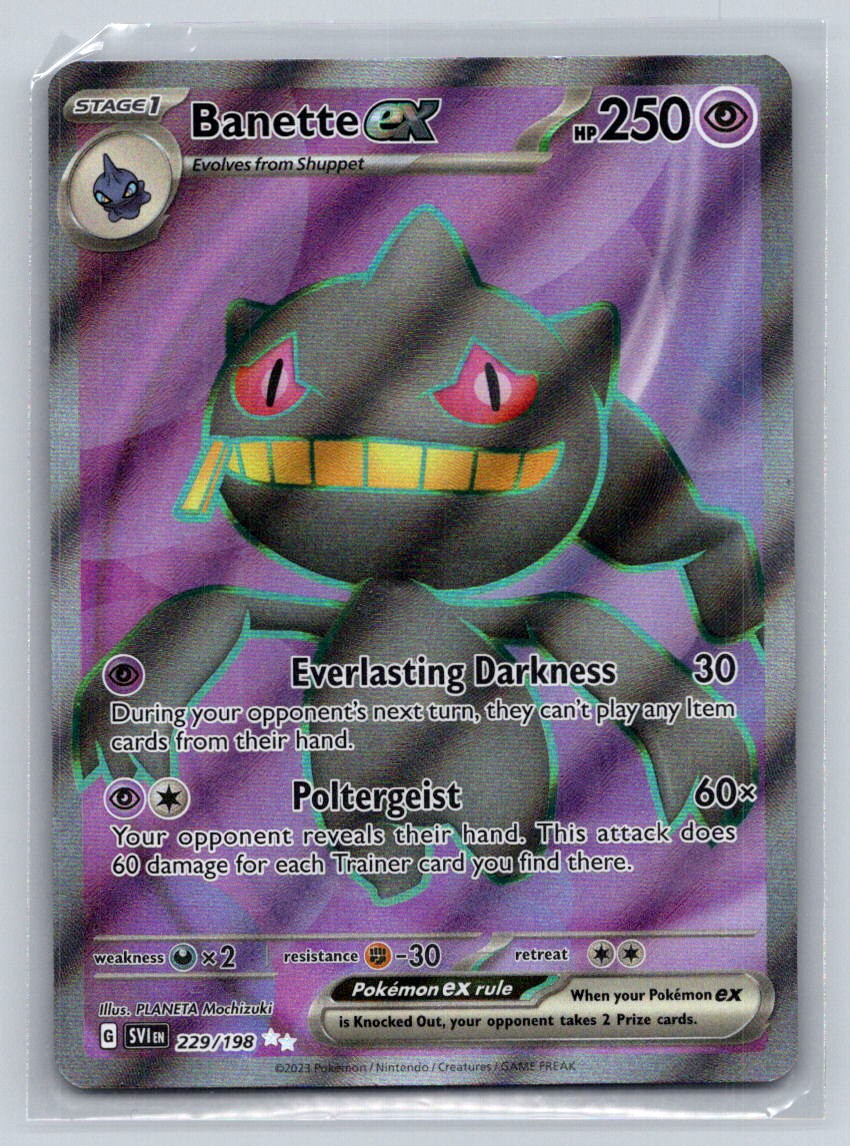 Banette ex - 229/198 Holo SV01: Scarlet & Violet Base Set NM Pokemon