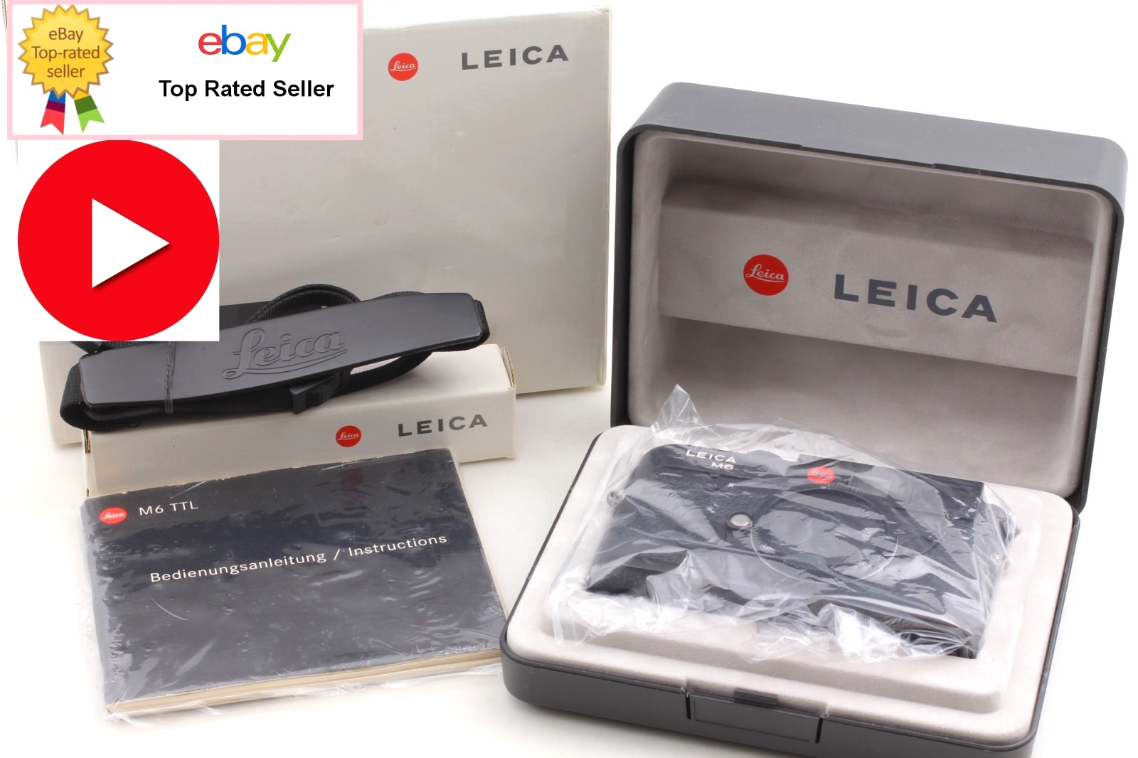 Black 0.72 TTL  [MINT+++ in Box] Leica M6 Rangefinder RF Film Camera Body JAPAN