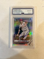ANDREW PAINTER SIGNED AUTOGRAPH 2021 1st BOWMAN CHROME CARD PSA COA SLAB GEM 10