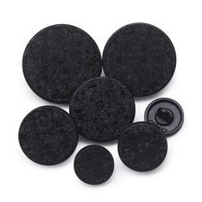 36 Pieces Mixed 6 Sizes Metal Button Alloy Shank Button Round Shaped Sewing B...
