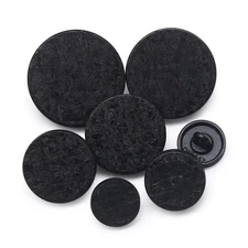 36 Pieces Mixed 6 Sizes Metal Button Alloy Shank Button Round Shaped Sewing B...