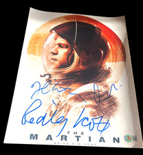 THE MARTIAN CAST SIGNED AUTOGRAPH 11x14 MATT DAMON RIDLEY SCOTT BECKETT BAS