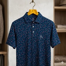 New, Rhoback The Mele Kalikimaka Men'S Short Sleeve Performance Polo