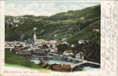 Old postcard postcard Schellenberg with the Gatschen GERMANY (1063938)