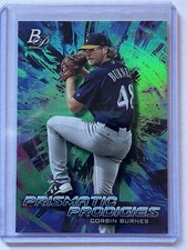 2018 Bowman Platinum - Platinum Prismatic Prodigies GREEN /99 Corbin Burnes (RC)