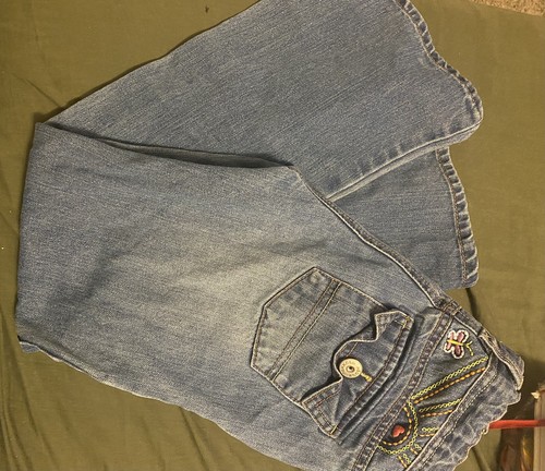 Oshkosh B’gosh Medium Wash Bootcut Girls Sz 7P Adjustable Waist - Picture 2 of 6