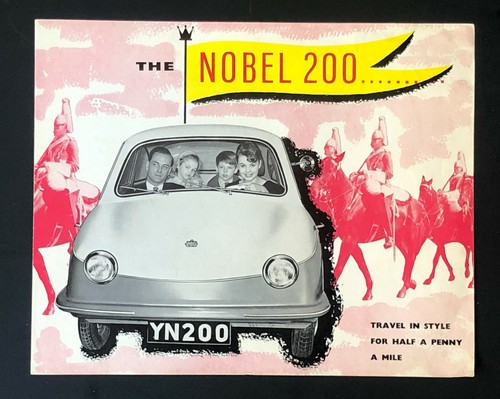 1958 - 1962 Nobel 200 Micro Car Sales Brochure Photos Specifications Feature Vtg