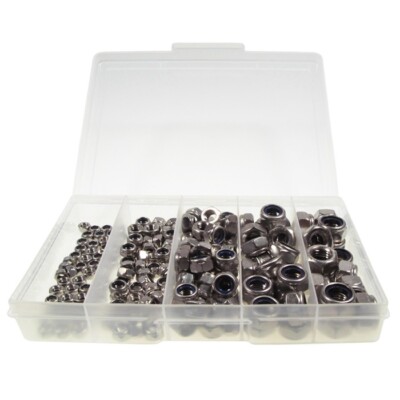 Kit Assortimento Di 1100 Dadi Misti Con Misure M5, M6, M8 Normali Rondellati E Autobloccanti Kit Assortimento Di 1100 Dadi Misti Con Misure M5, M6, M8 Normali Rondellati E Autobloccanti