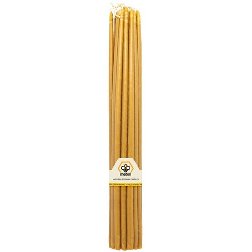 12" / 32 cm, Pure Beeswax Hanukkah Church Dipper Taper Candles - Ritual Candles - Picture 5 of 7