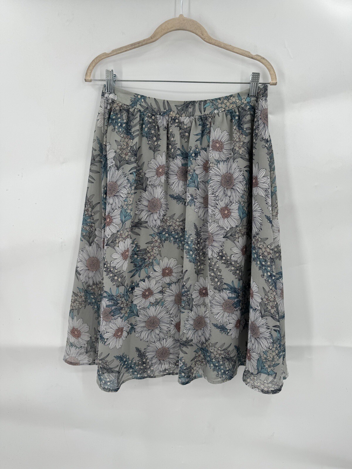 ASTR Skirt Women Medium Colorful Nordstrom Floral Midi Lined