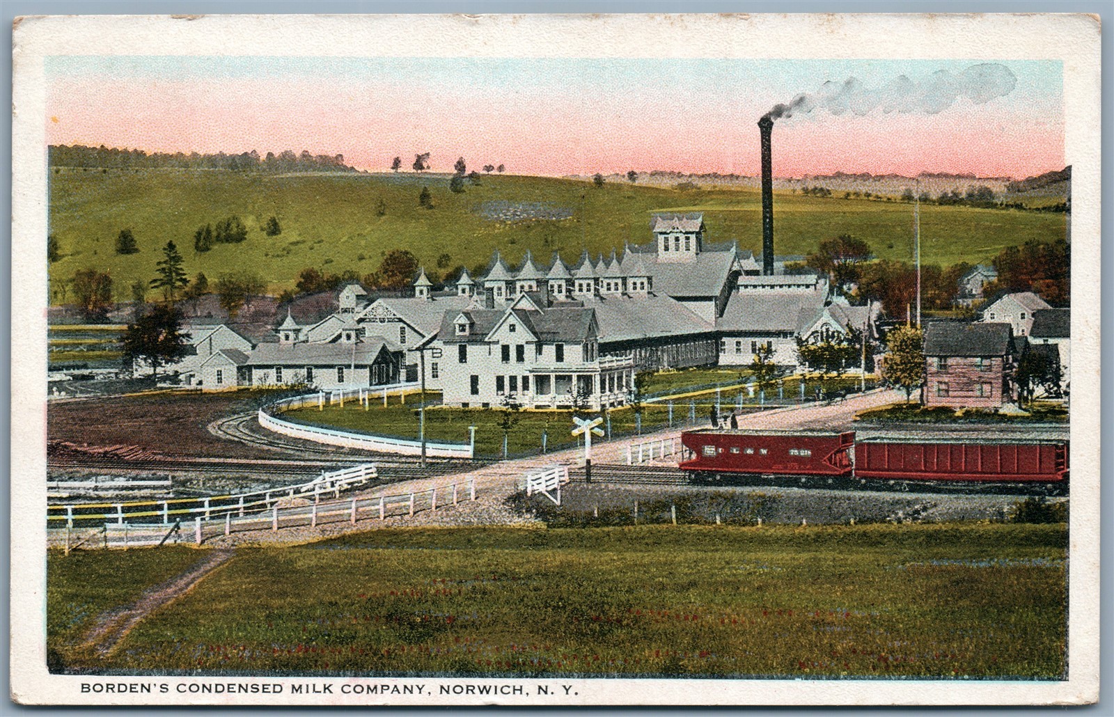 NORWICH NY BORDEN'S CONDENSED MILK COMPANY 1926 ANTIQUE POSTCARD eBay