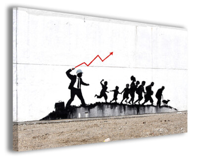 Berühmte Gemälde Banksy XII Drucke Reproduktionen auf Leinwand Autorenkopie
