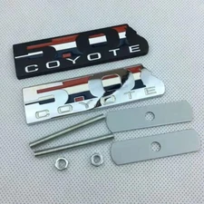 Chrome 5.0 COYOTE Metal Front Hood Grille Emblem GT500 Badge 3D Sticker