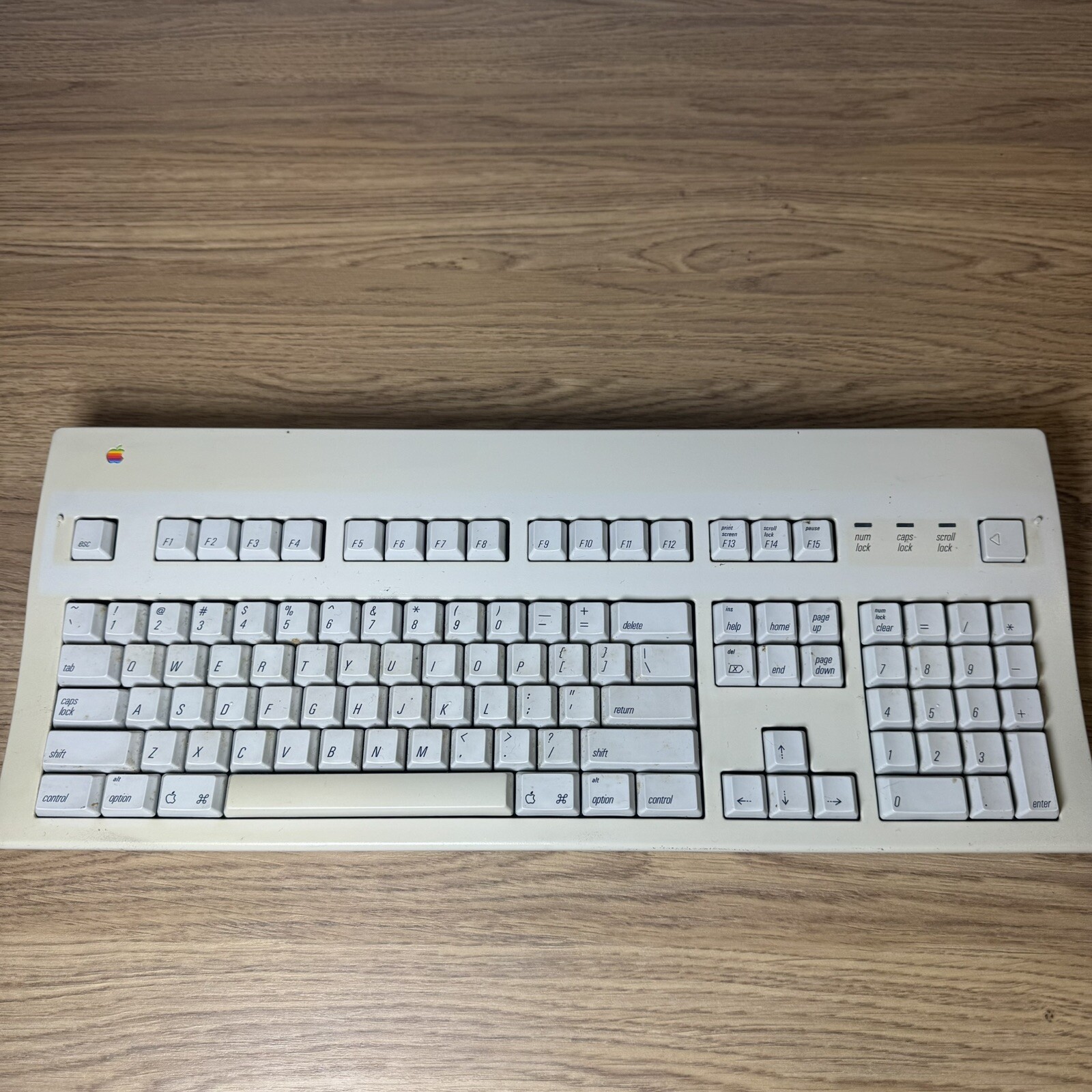 Vintage Apple Extended Keyboard II Model M3501 Tested No Cable