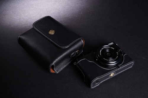 Genuine Real Leather Full Camera Case Bag Cover Pouch for FUJIFILM X70 Black - Picture 23 of 42