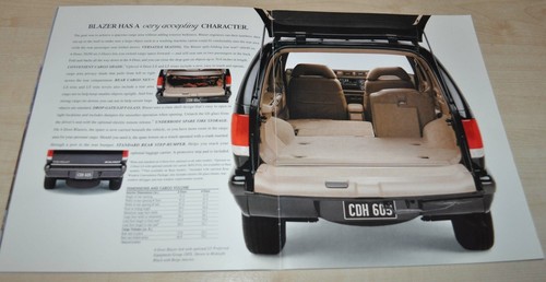 1995 Chevrolet Chevy Blazer Verkaufskatalog Broschüre Prospekt - Bild 5 von 11