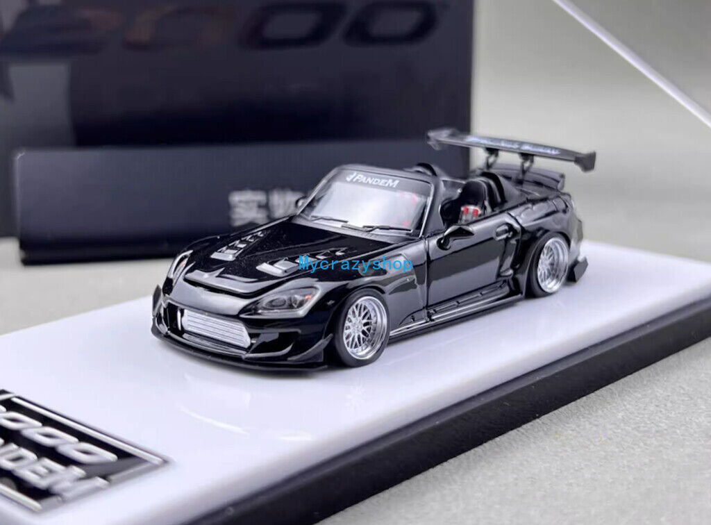 CR MT 1:64 Metallic Black S2000 Pandem Sports Model Diecast Metal