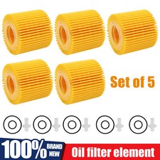 5PACK Oil Filter For Toyota Corolla Prius Prius V C-HR Scion xD 1.8L 04152-YZZA6